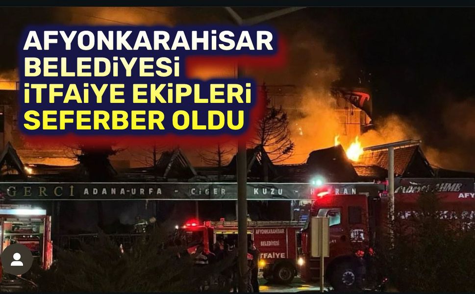 Afyonkarahisar Belediye İtfaiyesi seferber oldu