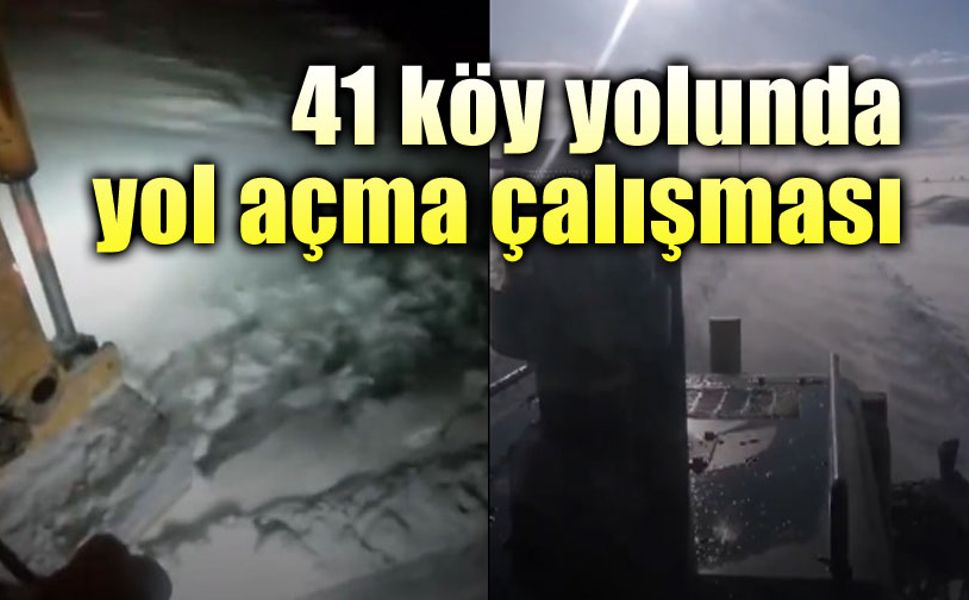 Afyon'da 41 köyde yol açma çalışması