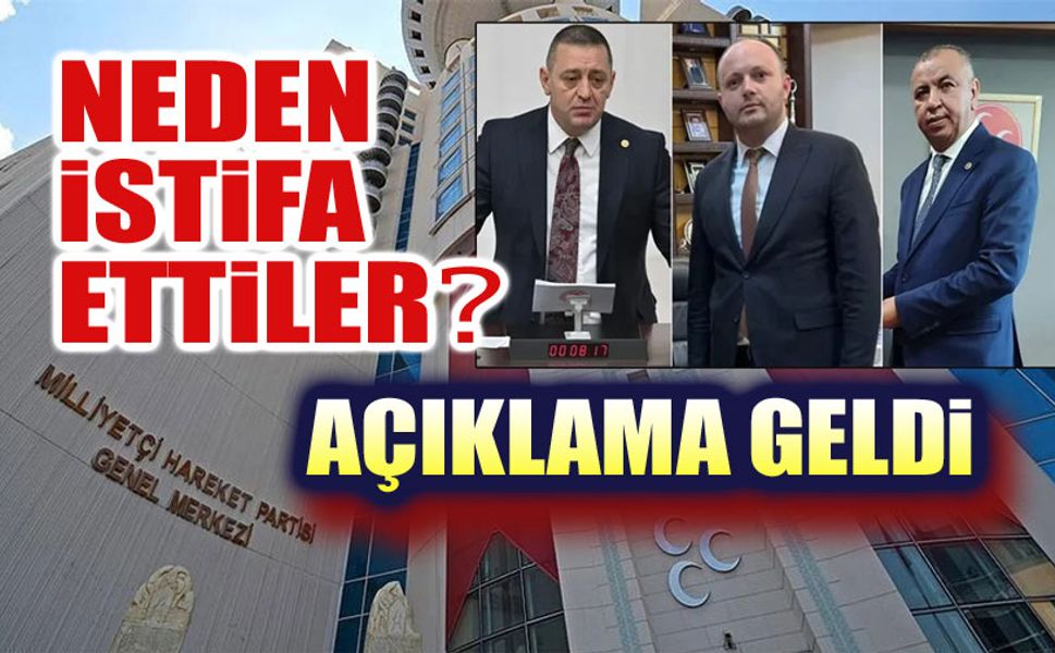 MHP'den açıklama: Neden istifa ettiler?..