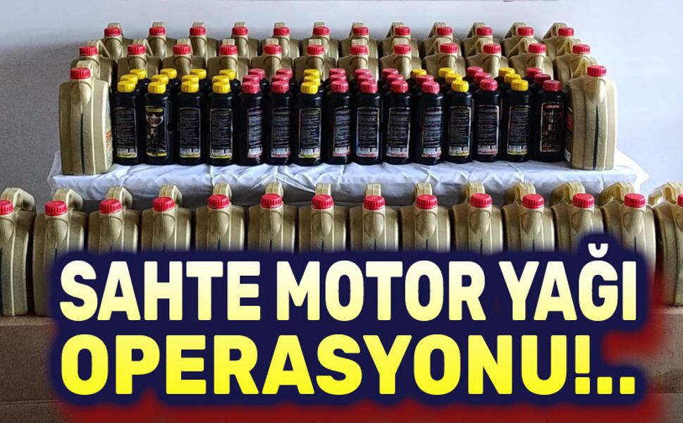 Afyon'da sahte motor yağı ele geçirildi