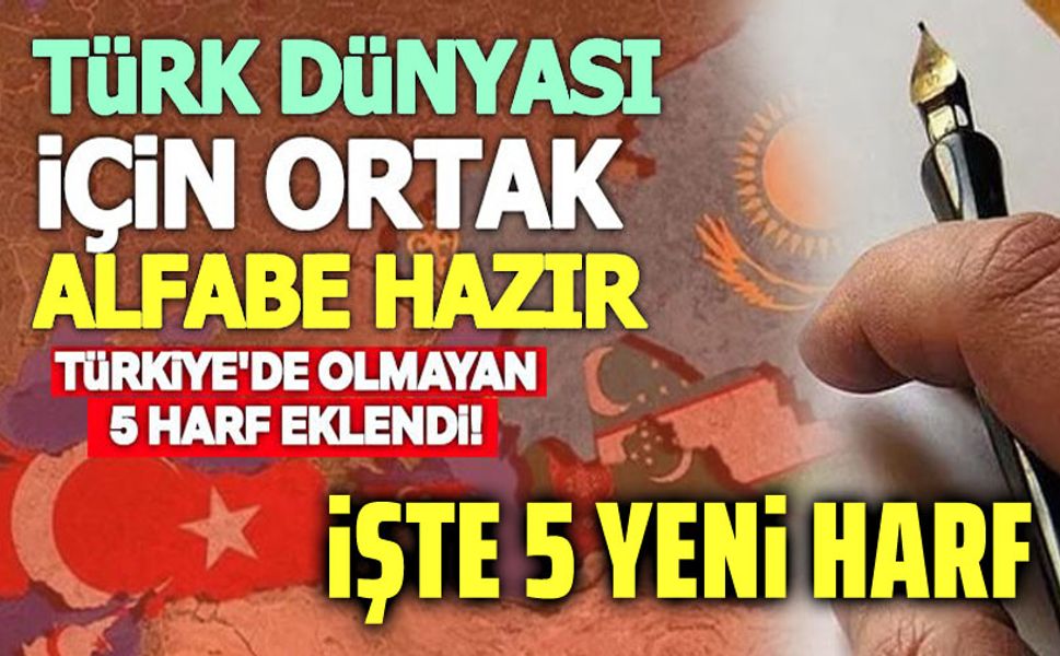 Alfabeye 5 yeni harf ekleniyor!..