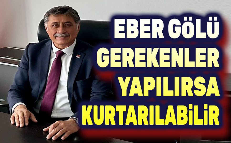 Yalçın Görgöz: Eber Gölü kurtarılabilir