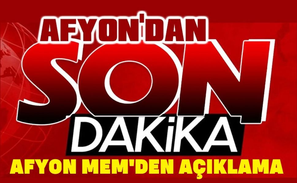 Afyonkarahisar İl Milli Eğitim Müdürlüğünden açıklama!..