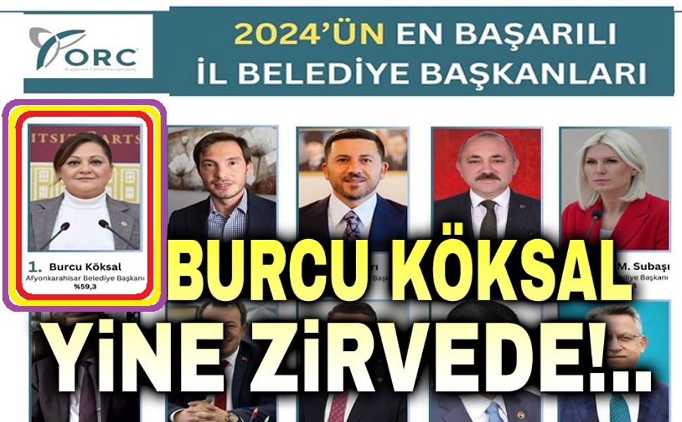 ORC açıkladı: Burcu Köksal yine zirvede!..