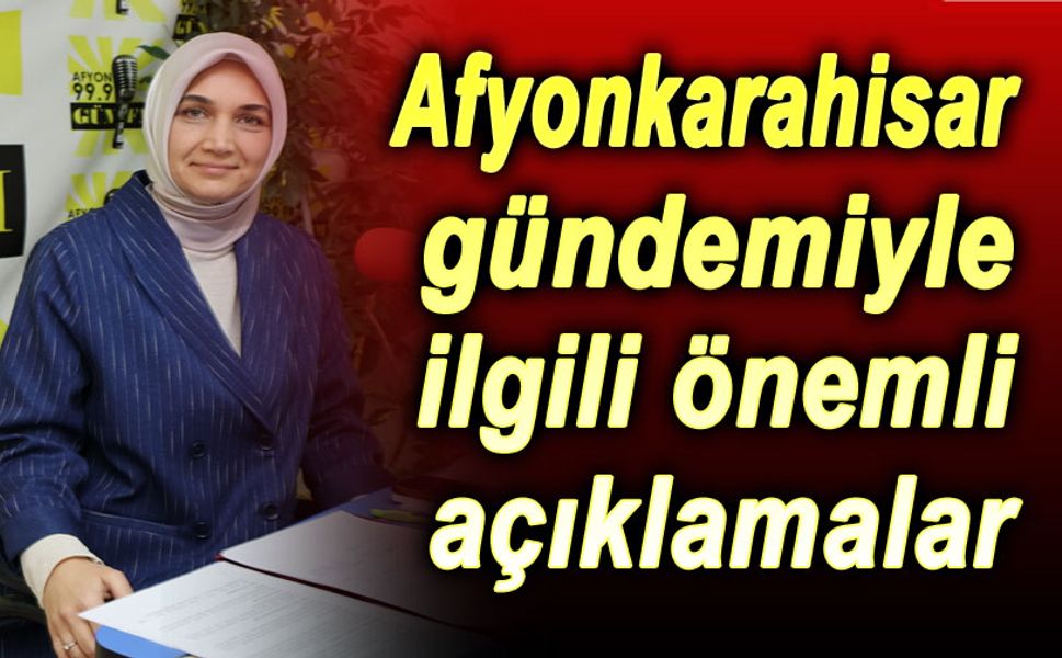 Vali Yiğitbaşı'dan Afyonkarahisar gündemiyle ilgili  flaş açıklamalar