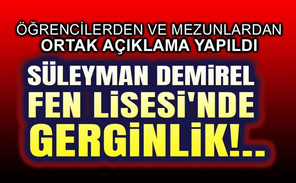 Afyon Süleyman Demirel Fen Lisesinde gerg