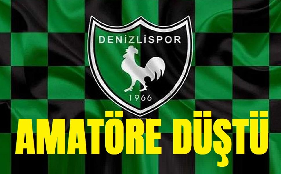 Denizlispor, Bölgesel Amatör Lig'e düştü