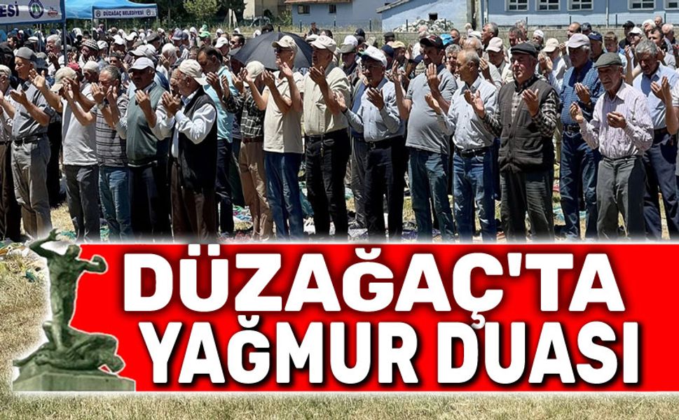 Düzağaç'ta yağmur duası yapıldı
