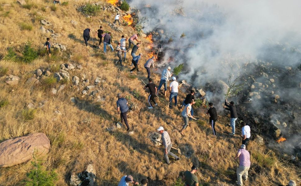 Afyonkarahisar'da çıkan orman yangını söndürüldü