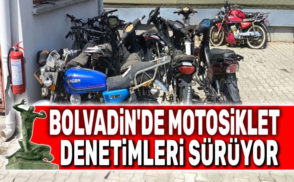 Bolvadin'de motosiklet denetimleri sürüyor