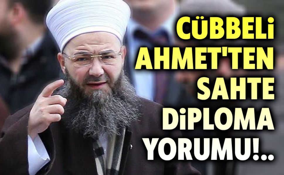 Cübbeli Ahmet’ten sahte diploma açıklaması