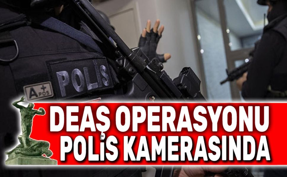 Afyon'da DEAŞ operasyonu polis kamerasında