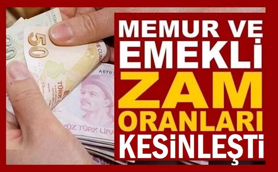 Emekli ve memur maaşları temmuz zammı belli oldu