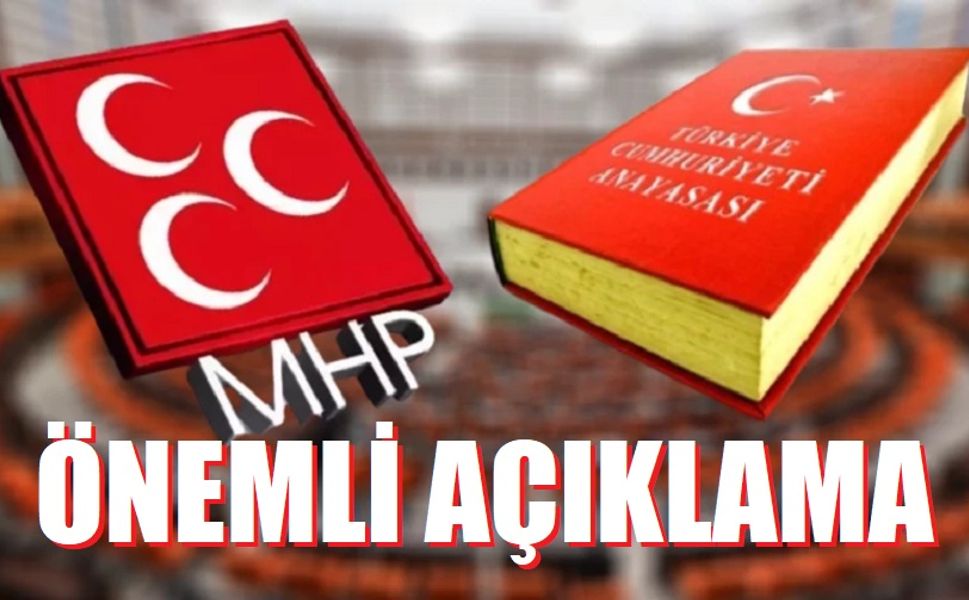 MHP'den önemli açıklama!..