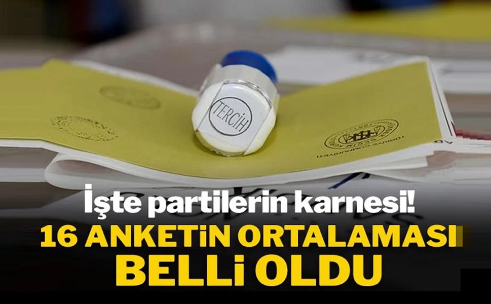 16 seçim anketinin ortalaması belli oldu