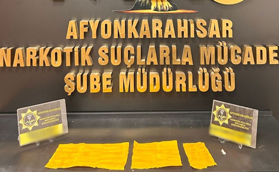 Afyon'da uyuşturucuyla yakalanan şahıs tutuklandı