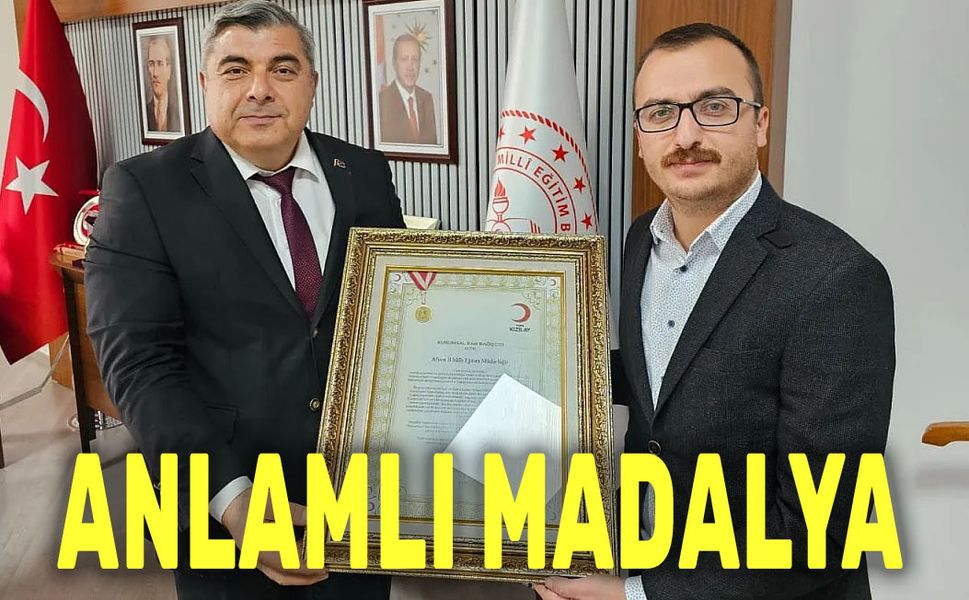 Kızılay'dan Miraç Sünnetci'ye anlamlı madalya