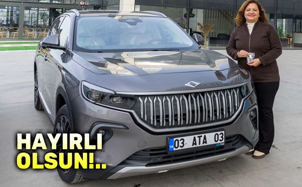 Başkan Burcu Köksal, TOGG'u teslim aldı