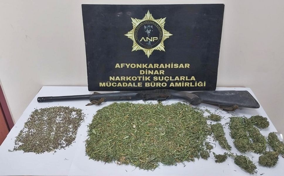 Afyon'da uyuşturucu operasyonu, 2 tutuklama
