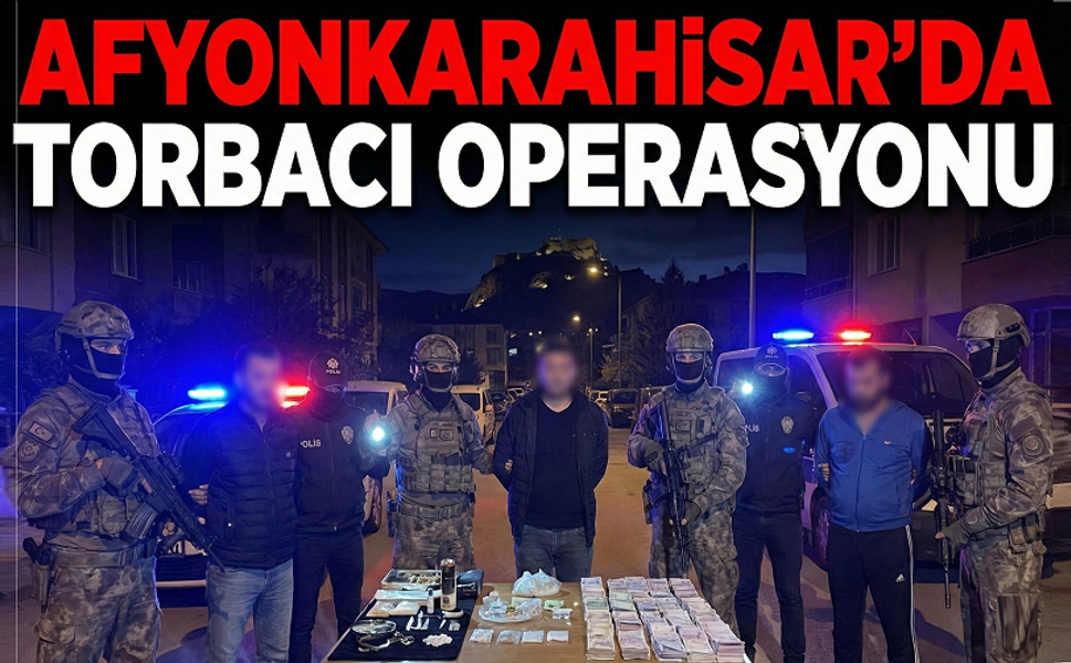 Afyon'da operasyon: 1 torbacı yakalandı