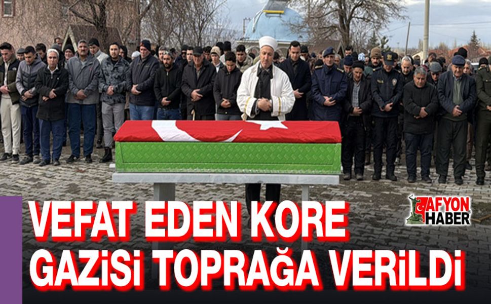 Afyon'da hayatını kaybeden Kore gazisi toprağa verildi