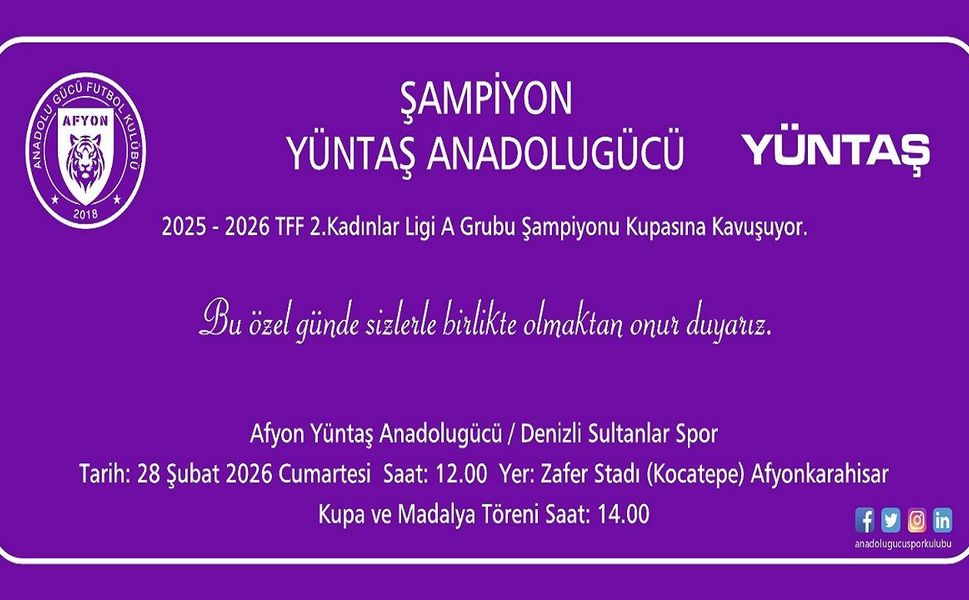 AFYON'UN KADIN FUTBOL TAKIMI, KUPASINI ALIYOR