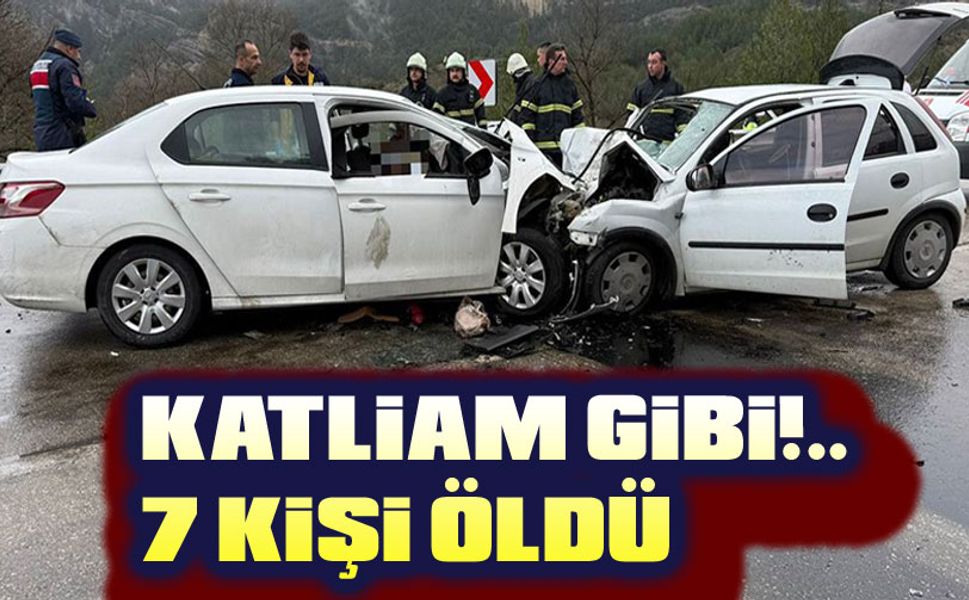 Katliam gibi kaza, 7 kişi öldü