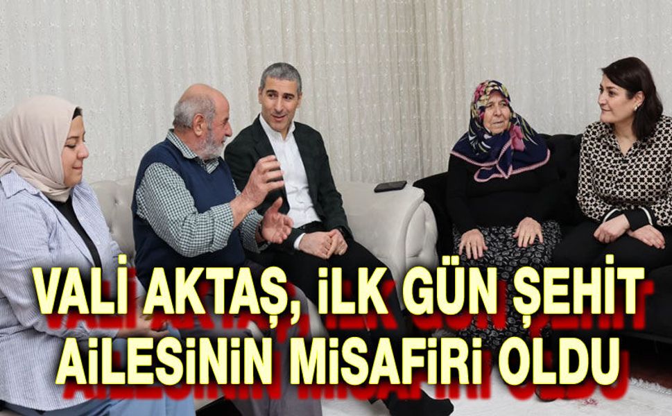 Ayağının tozuyla şehit ailesine misafir oldu