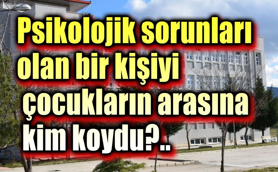 Bu kişiyi çocukların arasına kim koydu?..