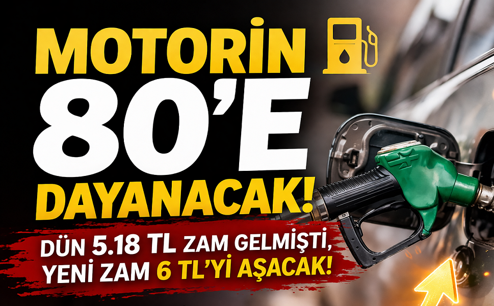 Eyvah... Motorin 80'e dayanacak!..