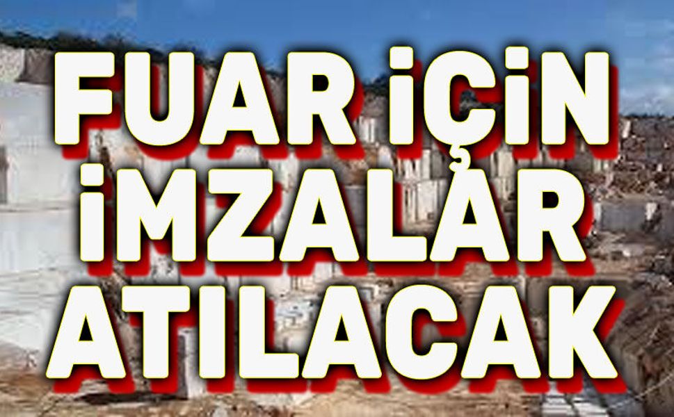 Afyonkarahisar 2. Blok Mermer Fuarı için imzalar atılıyor