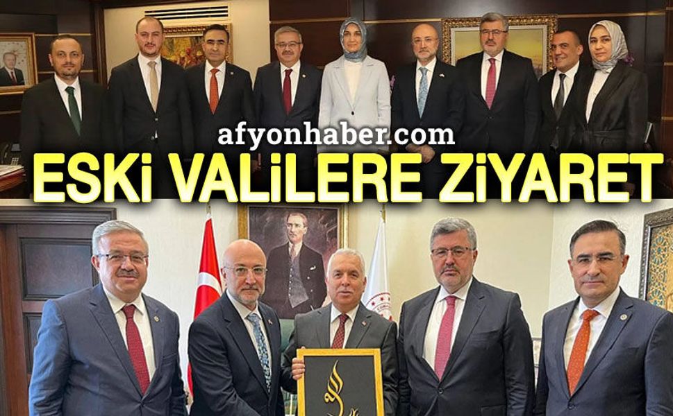 Afyon'un iki eski valisine ziyaret