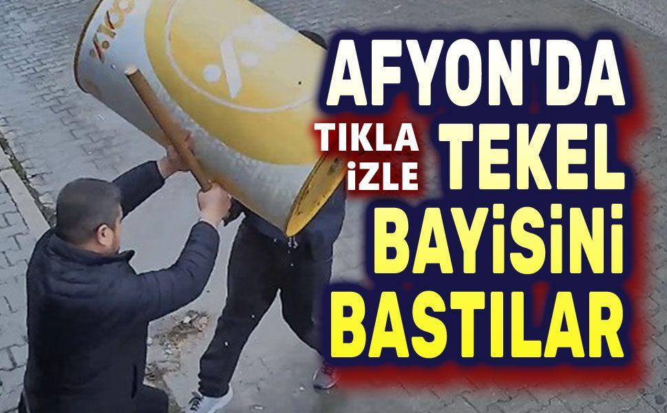 Afyon'da Tekel bayisini bastılar!.. Video haber