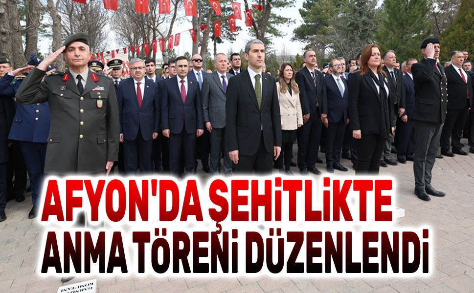 Afyon'da şehitlikte anma töreni düzenlendi