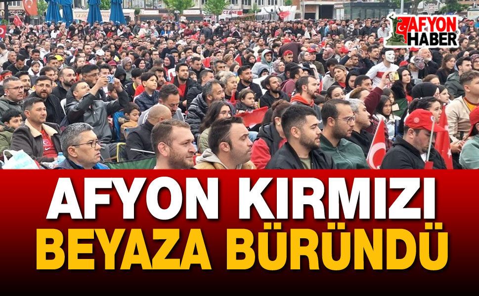Afyonkarahisar Kırmızı-Beyaza Büründü