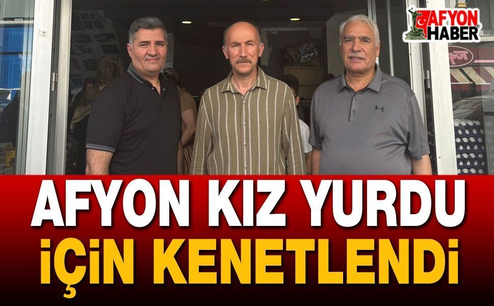 Afyon Halkı Kız Yurdu İçin Kenetlendi
