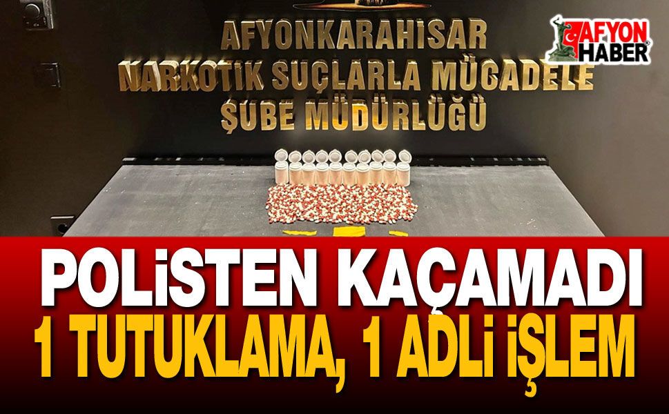 Afyon’da Polisten Kaçamadı