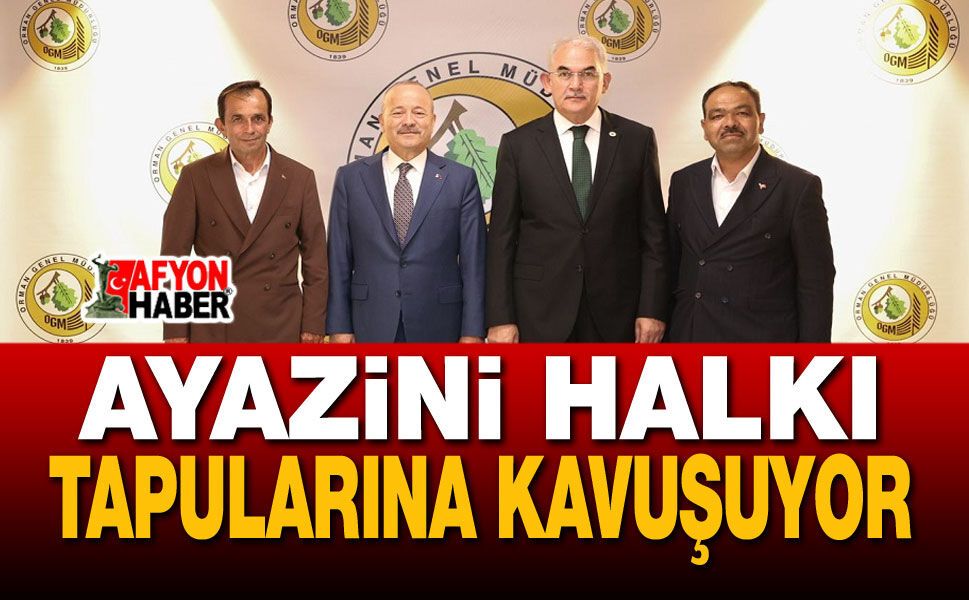 AYAZİNİ HALKI TAPULARINA KAVUŞUYOR