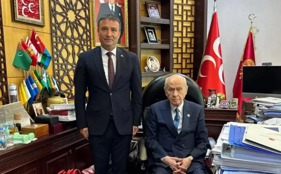 Başkan Kahveci Devlet Bahçeli’yi Ziyaret Etti