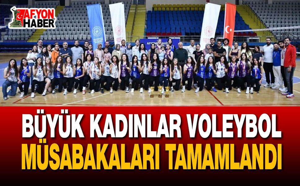 Büyük Kadınlar Voleybol Müsabakaları Tamamlandı