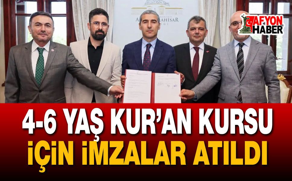 4-6 Yaş Münevver Yanar Kur’an Kursu İçin İmzalar Atıldı