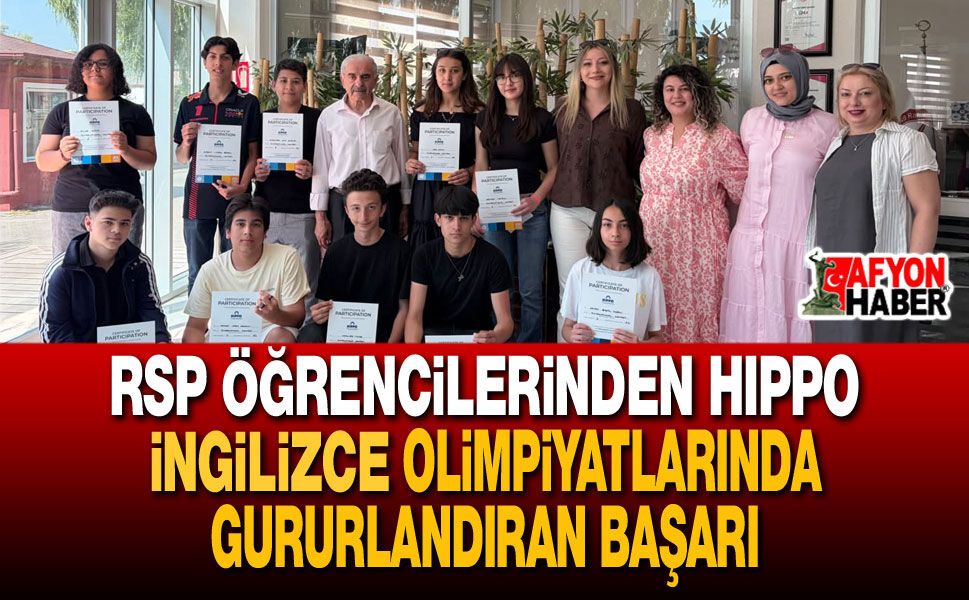 Rsp Öğrencilerinden Hıppo İngilizce Olimpiyatlarında Gururlandıran Başarı