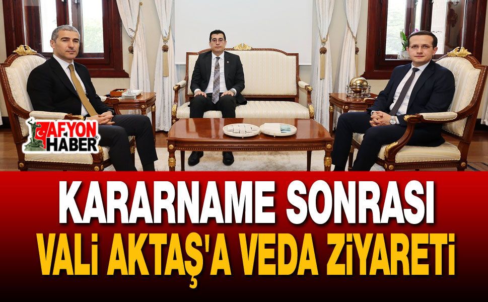 İki İlçe Başsavcısından Vali Aktaş'a Ziyaret