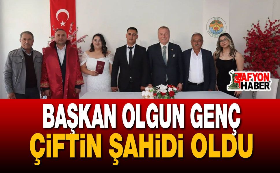 Milletvekili Olgun Genç Çiftin Şahidi Oldu
