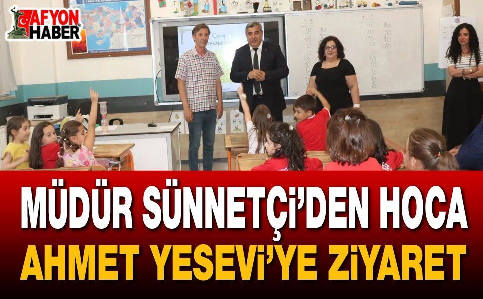 Müdür Sünnetci Öğretmen ve Öğrencilerle Buluştu