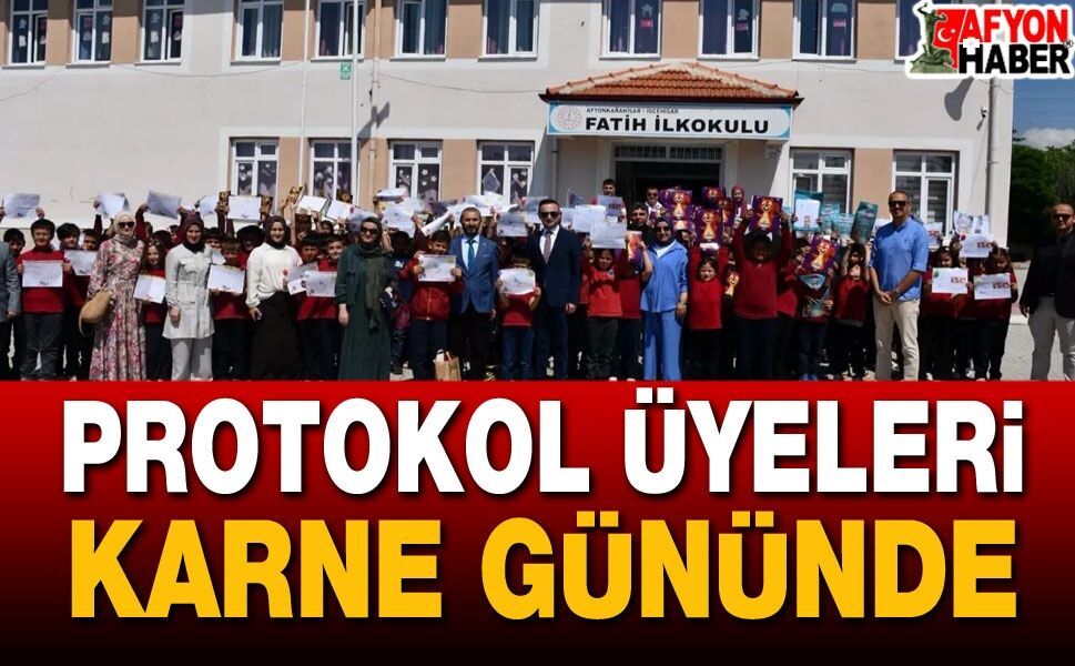 Protokol Üyeleri Karne Gününde Buluştu