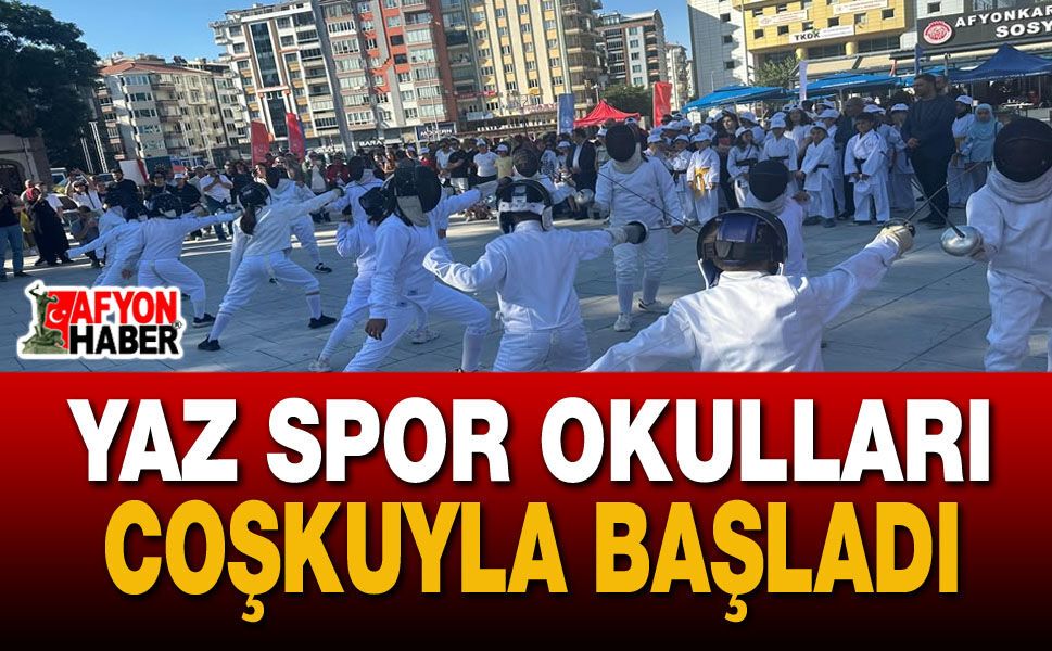Afyon'da Yaz Spor Okulları Coşkuyla Başladı
