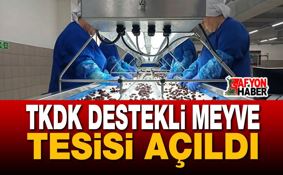 TKDK Destekli Meyve Tesisi Açıldı