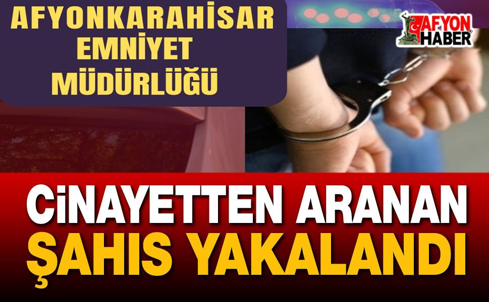 Cinayetten Aranan Şahıs Yakalandı