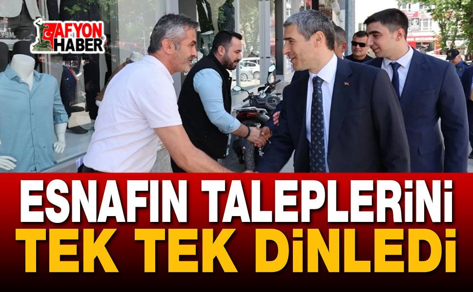 Vali Aktaş Dinar’da Sahaya İndi